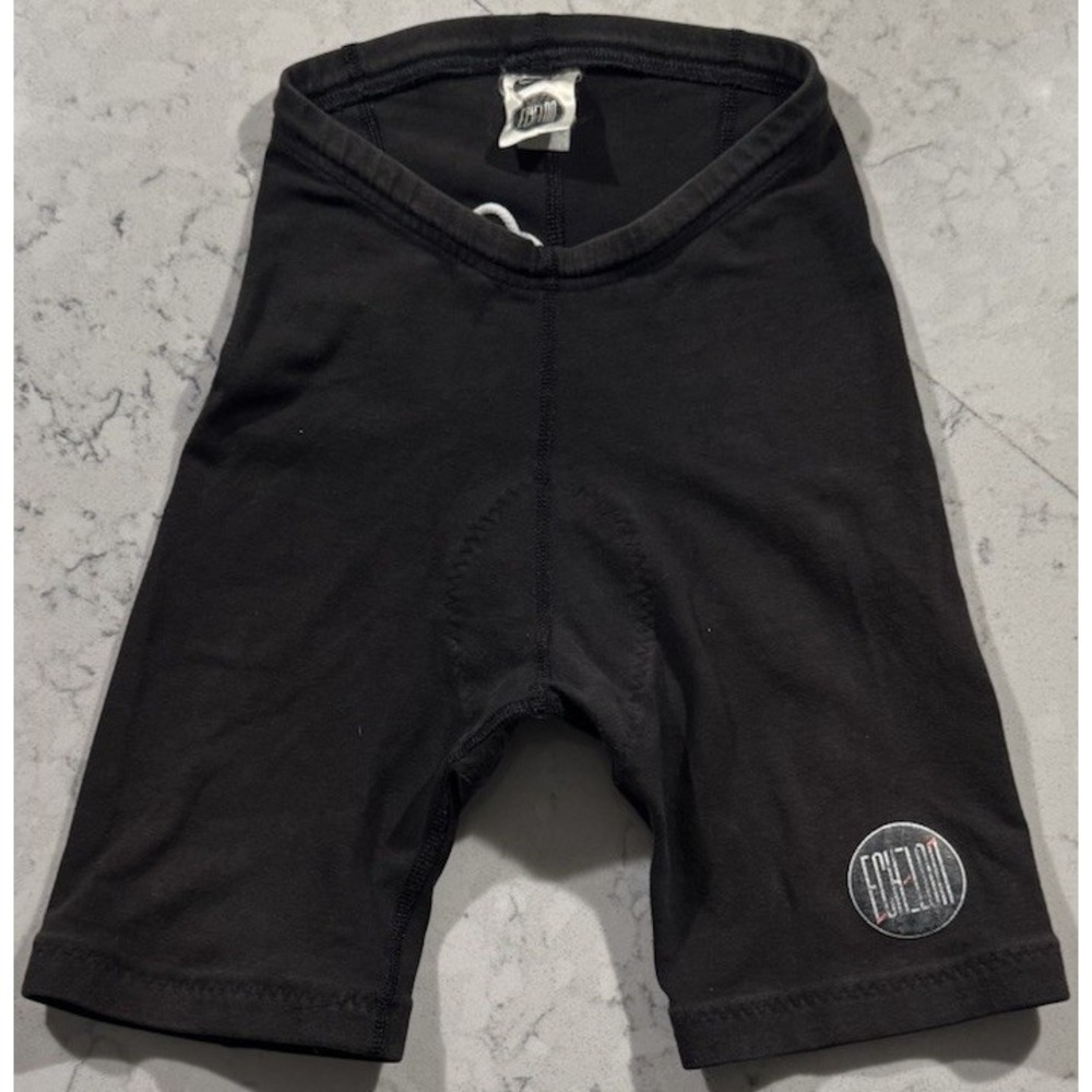 VTG 90s Nike Echelon Padded Cycling Shorts Mens Medium Black Retro Made In USA
